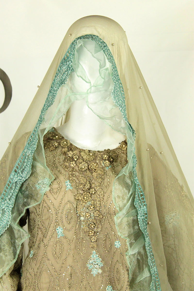 Applique & Lace Dupatta: Fusion Flair with Shafoon - M.M Collection - 