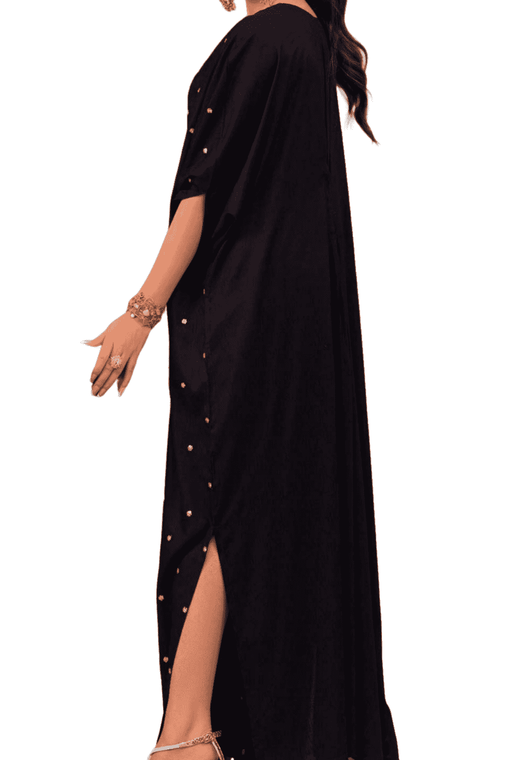 Black Embroidered Kaftan – Timeless Sophistication - M.M Collection - 