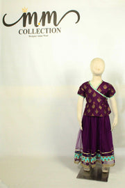 Emerald Elegance: Kurti with Half Sleeves & Flowy Sharara Set - M.M Collection - 