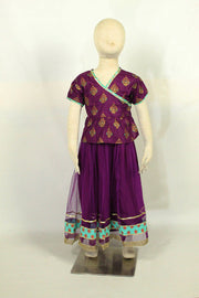 Emerald Elegance: Kurti with Half Sleeves & Flowy Sharara Set - M.M Collection - 