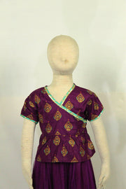 Emerald Elegance: Kurti with Half Sleeves & Flowy Sharara Set - M.M Collection - 