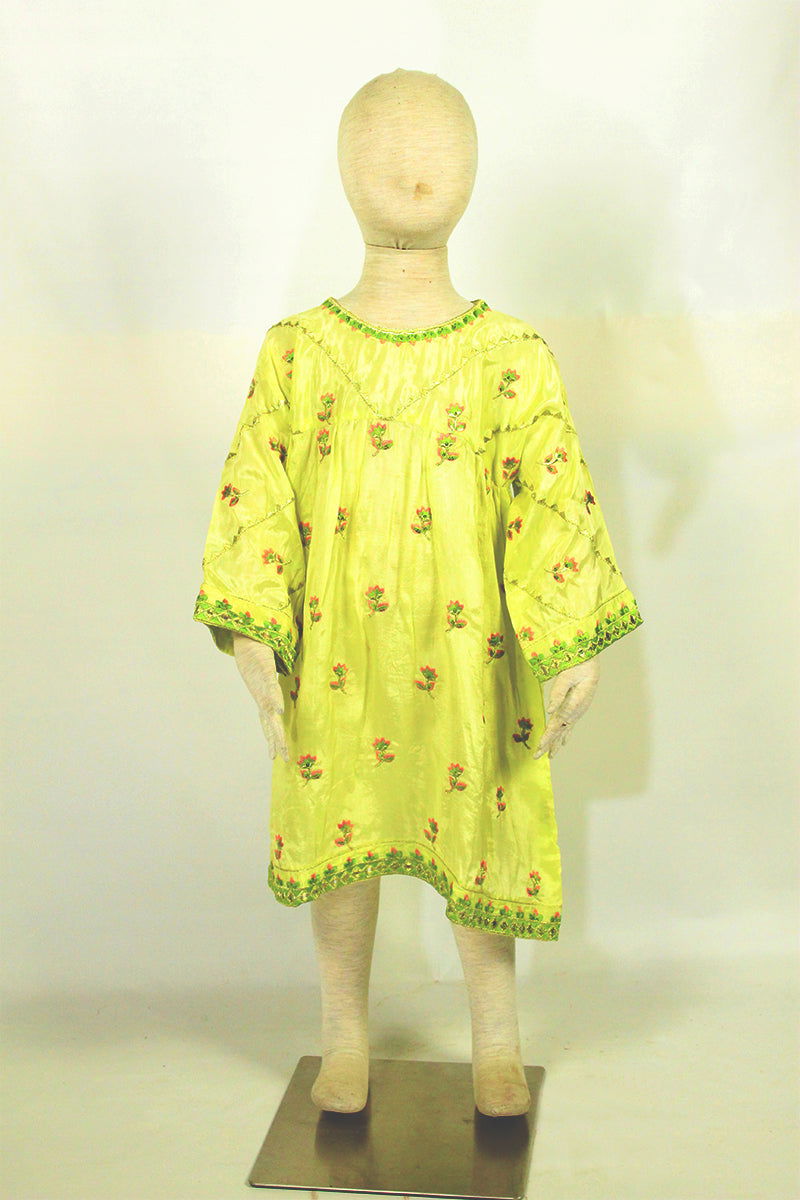 Exquisite Embroidery: Frock with Appliques & Matching Shalwar Set - M.M Collection - 