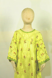 Exquisite Embroidery: Frock with Appliques & Matching Shalwar Set - M.M Collection - 