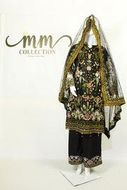 Gota Kinari Dupatta & Applique Work Dress: Dazzle with Tradition - M.M Collection - 