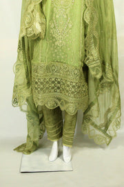 Gota Kinari Embroidered Ensemble: Dazzling with Gold - M.M Collection - 