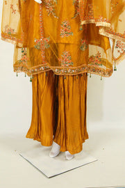 Handcrafted Gota Kinari Dupatta & Exquisite Shameez Work Kameez - M.M Collection - 